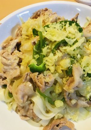 豚肉&ピーマン●きしめんの焼きうどん-レシピのメイン写真