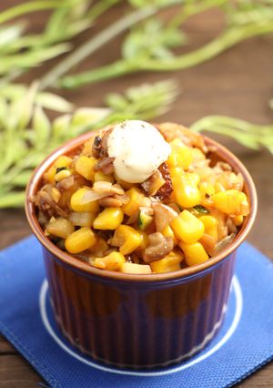 簡単！とうもろこしと野菜のバター醤油炒め-レシピのメイン写真