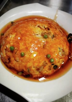 甘酢餡で天津丼〜w❨(@≧↺≦@)❩wノ-レシピのメイン写真