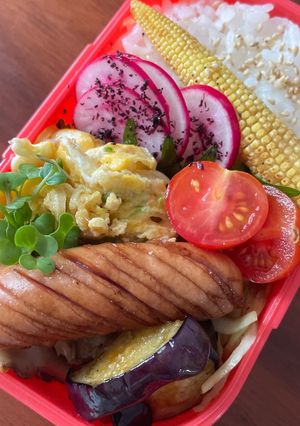 ソーセージの甘酢焼き弁当♡-レシピのメイン写真