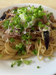 なすと豚肉としめじの和風夏パスタ-レシピのメイン写真