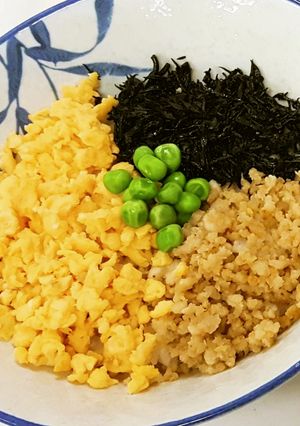 【丼】三食どんぶり(お弁当にも)-レシピのメイン写真