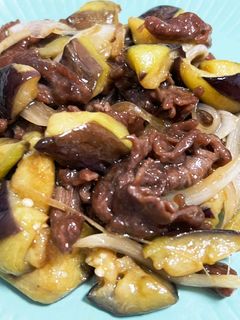 ナスと牛肉のオイスターソース炒め-レシピのメイン写真