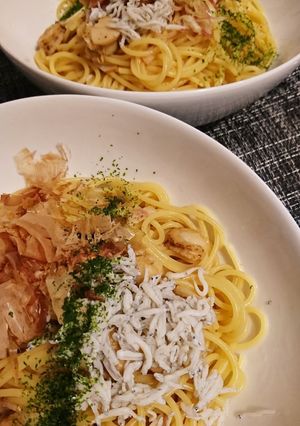 ホタテとしらすパスタ-レシピのメイン写真