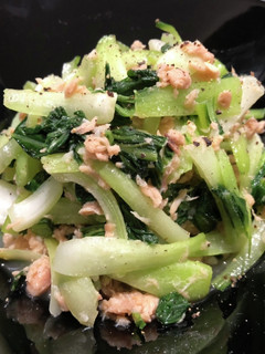 箸休めに【ツナと青梗菜の炒め物】-レシピのメイン写真