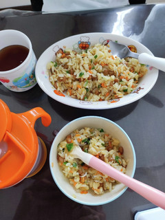 幼児・離乳食取り分け納豆しらすチャーハン-レシピのメイン写真