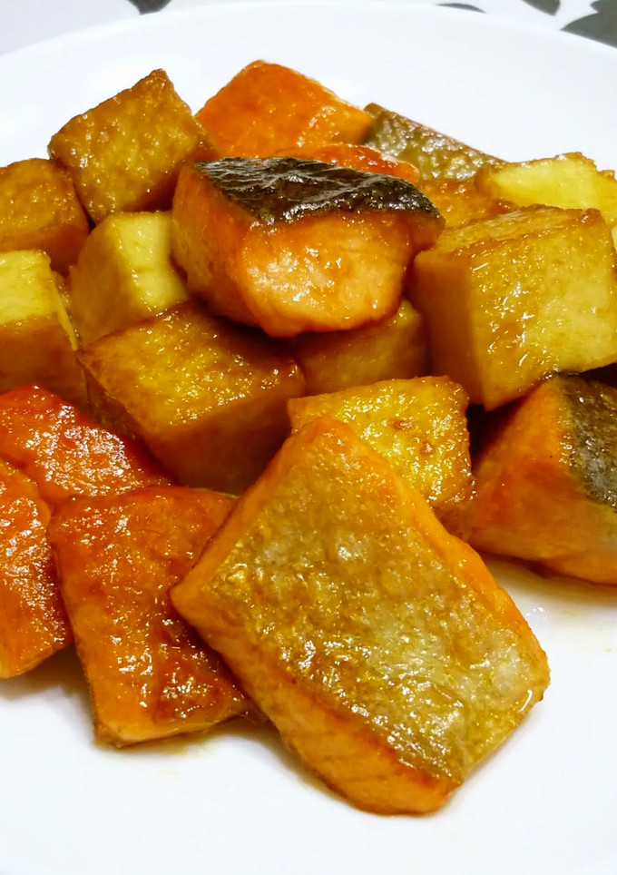 鮭と厚揚げの照り煮-レシピのメイン写真