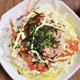 山盛りツナと明太子のサラダパスタ!