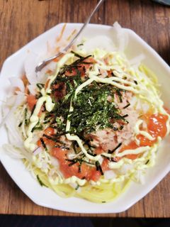 山盛りツナと明太子のサラダパスタ!-レシピのメイン写真
