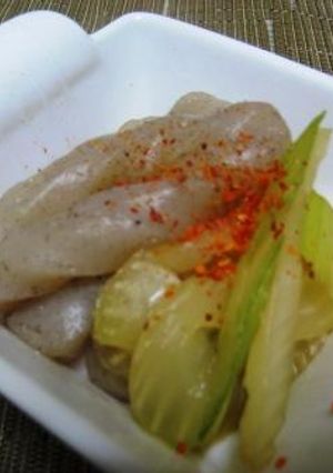 こんにゃくセロリ炒め煮-レシピのメイン写真