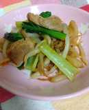 豚ハラミと野菜の焼き肉のたれ炒め