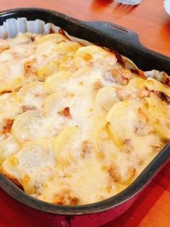 ラクックでじゃがいもとサバ缶のチーズ焼き-レシピのメイン写真