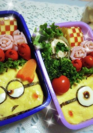 【キャラ弁】ミニオンズ-レシピのメイン写真