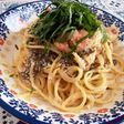 奄美のもずく明太子クリームパスタ