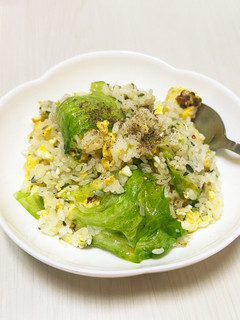 簡単10分レタス炒飯-レシピのメイン写真