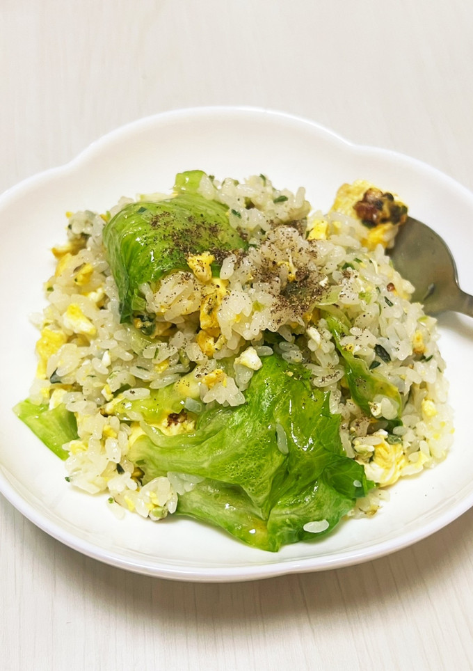 簡単10分レタス炒飯-レシピのメイン写真