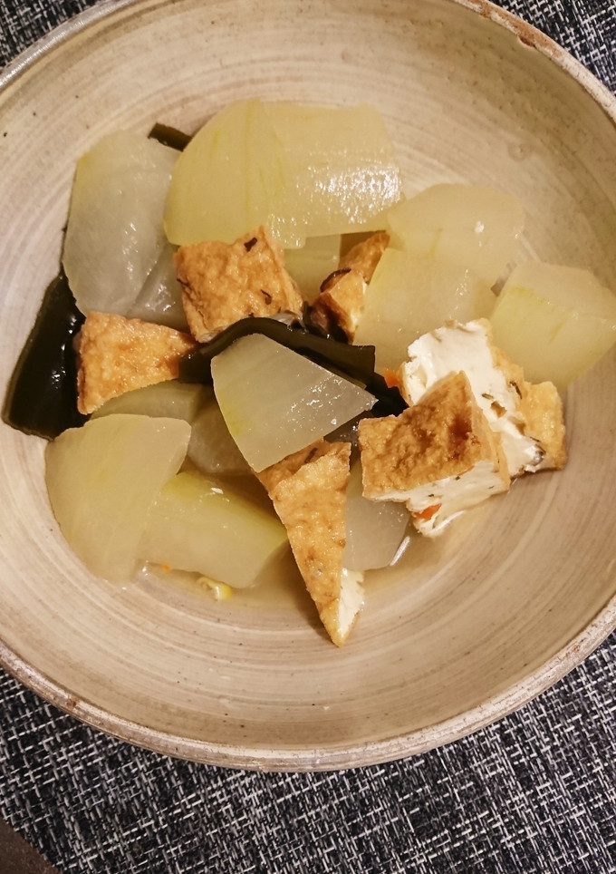冷たい冬瓜と厚揚げ煮-レシピのメイン写真