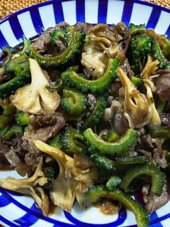 ゴーヤと牛肉の甘辛炒め-レシピのメイン写真