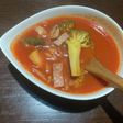 トマトジュースで作る簡単ミネストローネ