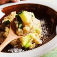 ズッキーニと枝豆のチーズリゾット