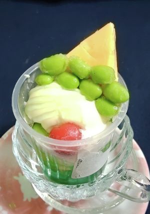 *なんちゃって*«メロンクリームソーダ»-レシピのメイン写真