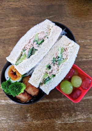JK☆ツナマヨきゅうりのサンドイッチ弁当-レシピのメイン写真