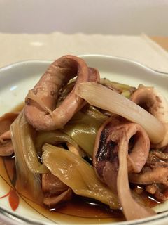 ヤリイカと長ネギの甘辛煮-レシピのメイン写真