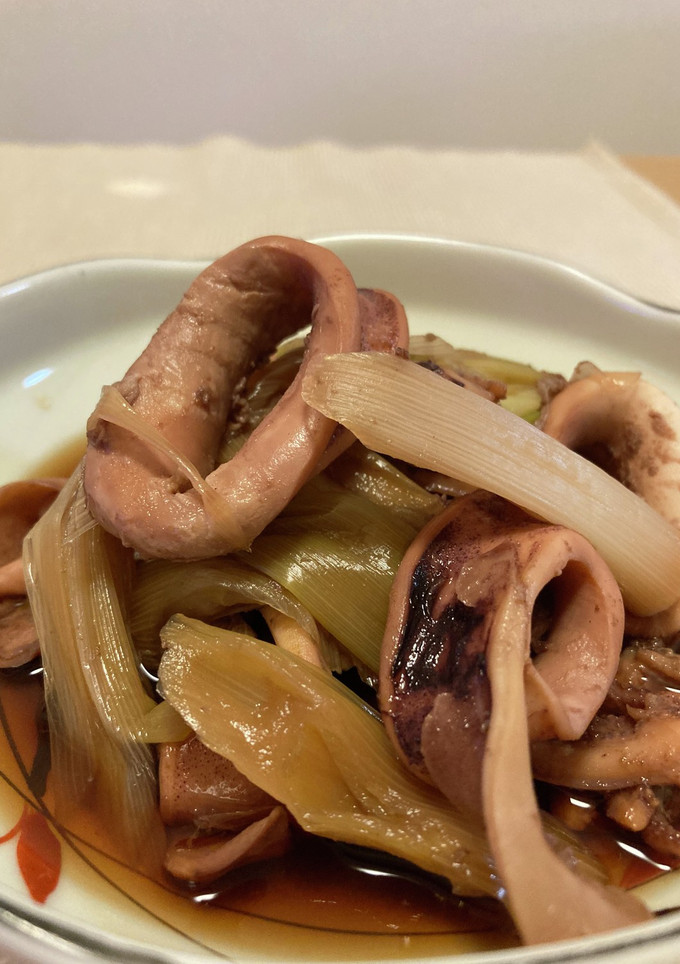 ヤリイカと長ネギの甘辛煮-レシピのメイン写真