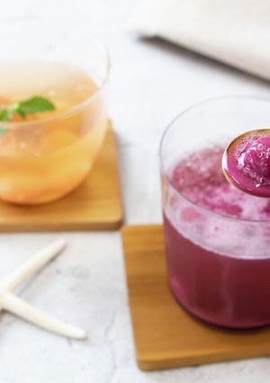 飲む果実酢でシュワっとアイスの実ドリンク-レシピのメイン写真