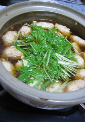 水菜と鶏つくねのシャキふわ鍋-レシピのメイン写真