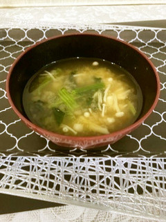 えのきとほうれん草の減塩味噌汁-レシピのメイン写真