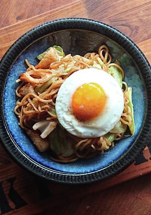 節約レシピ★竹輪とキャベツの甘辛焼きそば-レシピのメイン写真