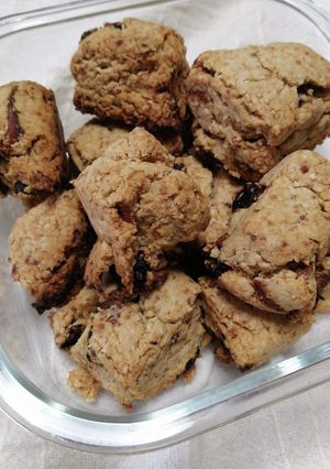 ココナッツバター使用オートミールスコーン-レシピのメイン写真