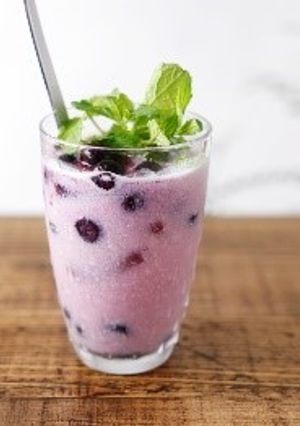 ブルーベリー酢豆乳ミントジュレップ-レシピのメイン写真