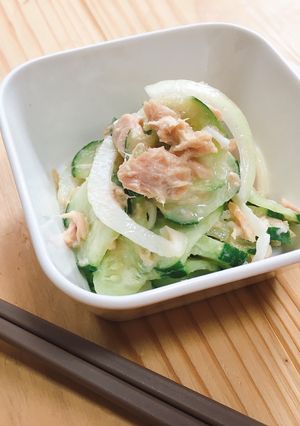 簡単5分副菜!きゅうりの塩麹ツナマヨ和え-レシピのメイン写真
