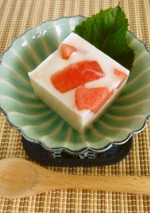 スイカの甘酒寒天-レシピのメイン写真
