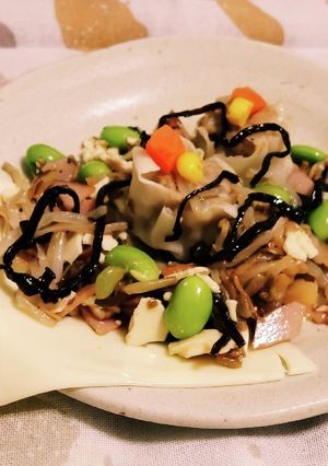 焼売&しそ昆布煮もやし枝豆/ハムチーズ-レシピのメイン写真