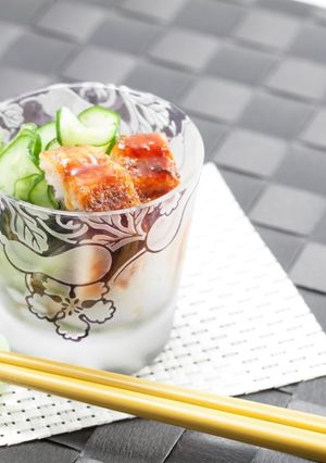 お洒落なぐい吞みで「うざく」料理-レシピのメイン写真