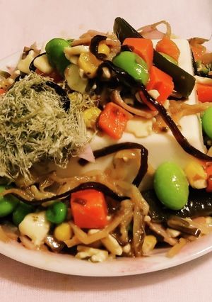 “冷奴9号” しそ昆布煮&Mixベジタブ-レシピのメイン写真