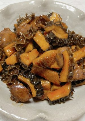 ハチノスと鶏ハツの味噌コチュジャン-レシピのメイン写真