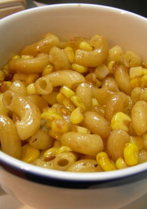 コーンマカロニのマヨ醤油炒め-レシピのメイン写真
