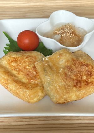 油揚げの納豆チーズ大葉の詰め焼き-レシピのメイン写真