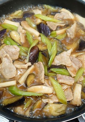 CookDoをセロリと茄子でアレンジ-レシピのメイン写真