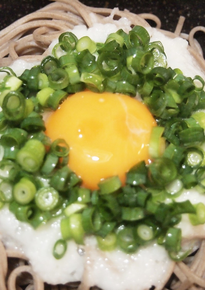 「つめたい麺」ネギたっぷりとろろ蕎麦-レシピのメイン写真