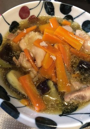 なすとにんじんと鶏モモめんつゆチン-レシピのメイン写真