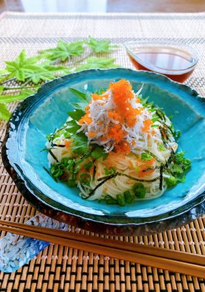 夏のランチに★しらすたっぷりそうめん-レシピのメイン写真