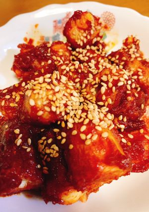 韓国料理♪ヤンニョムチーズちくわ-レシピのメイン写真