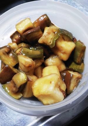 高野豆腐の揚出しとナスの甘辛-レシピのメイン写真