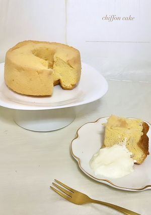 しっとりふわふわシフォンケーキ-レシピのメイン写真