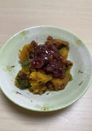 南瓜と小豆のいとこ和え-レシピのメイン写真